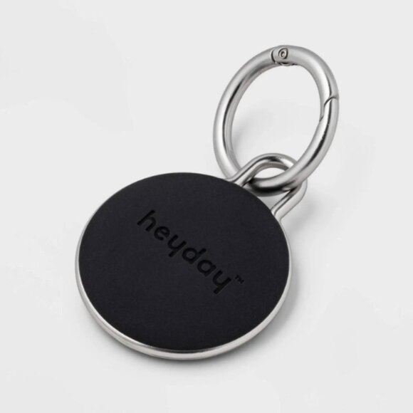 🎁 Heyday Apple AirTag Keychain Holder Set 4 Pack Black Silicone Case Gift 🆕 - Picture 2 of 5